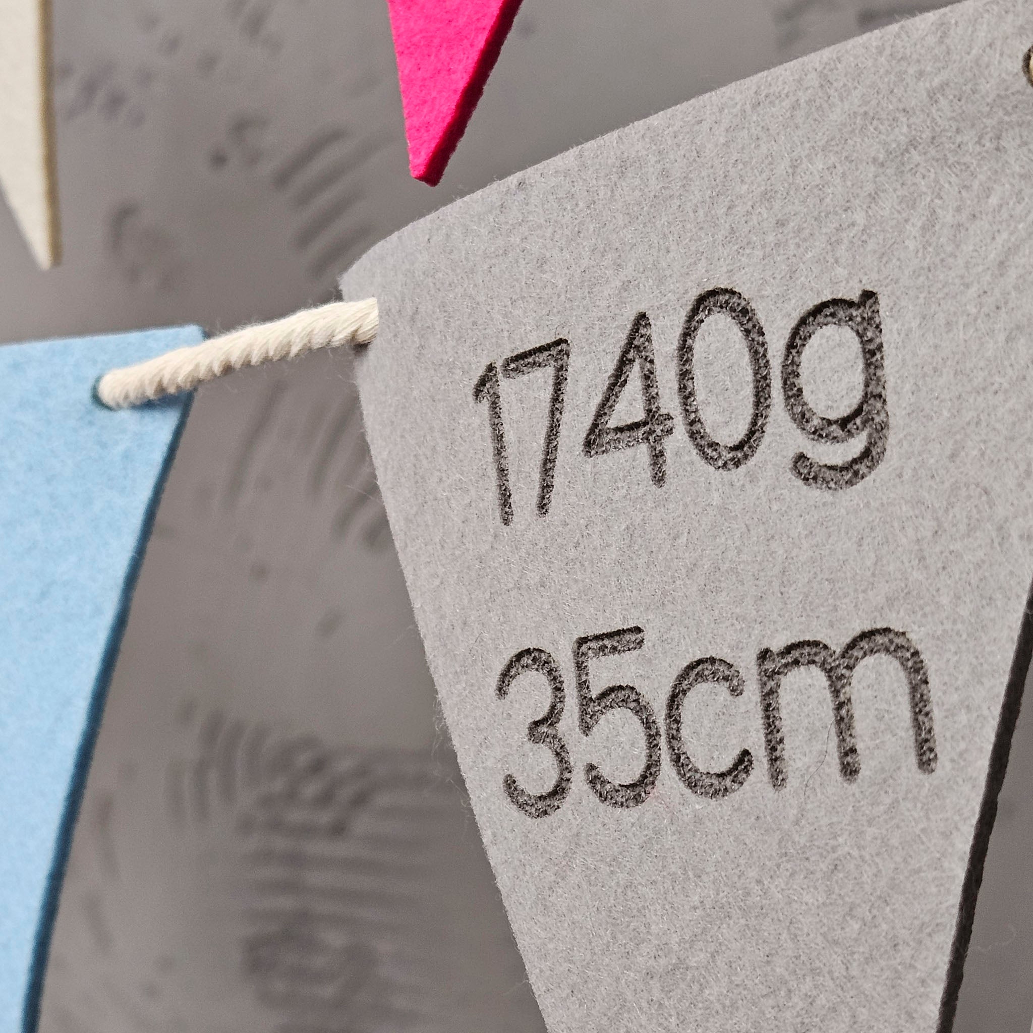 Personalisierte Wimpelkette, Girlande - Wimpel aus Filz, Farbwahl