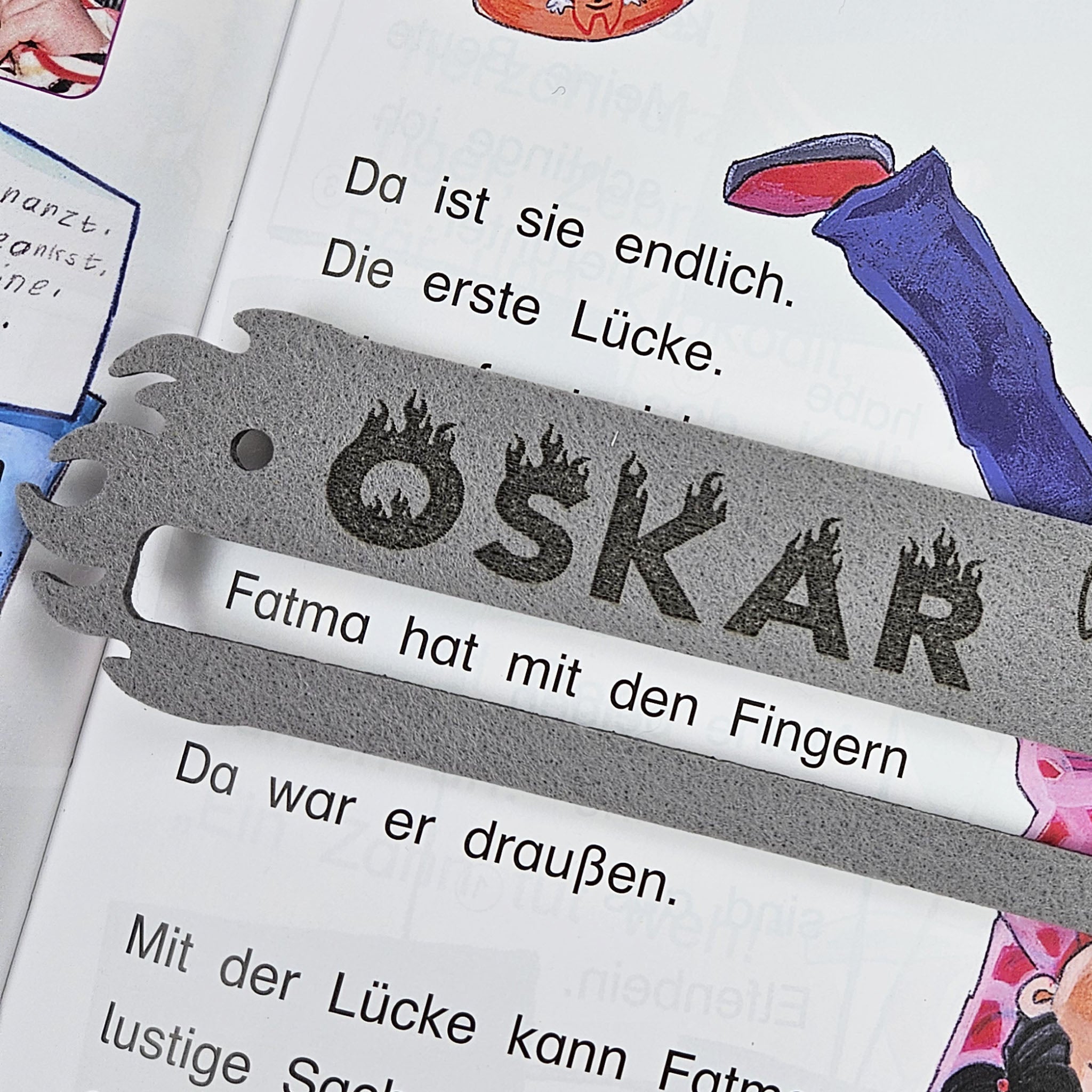 Personalisierte Lesehilfe "Drache" für Leseanfänger zum Schulstart, Einschulung, Schultüte, Schulanfang Grundschule