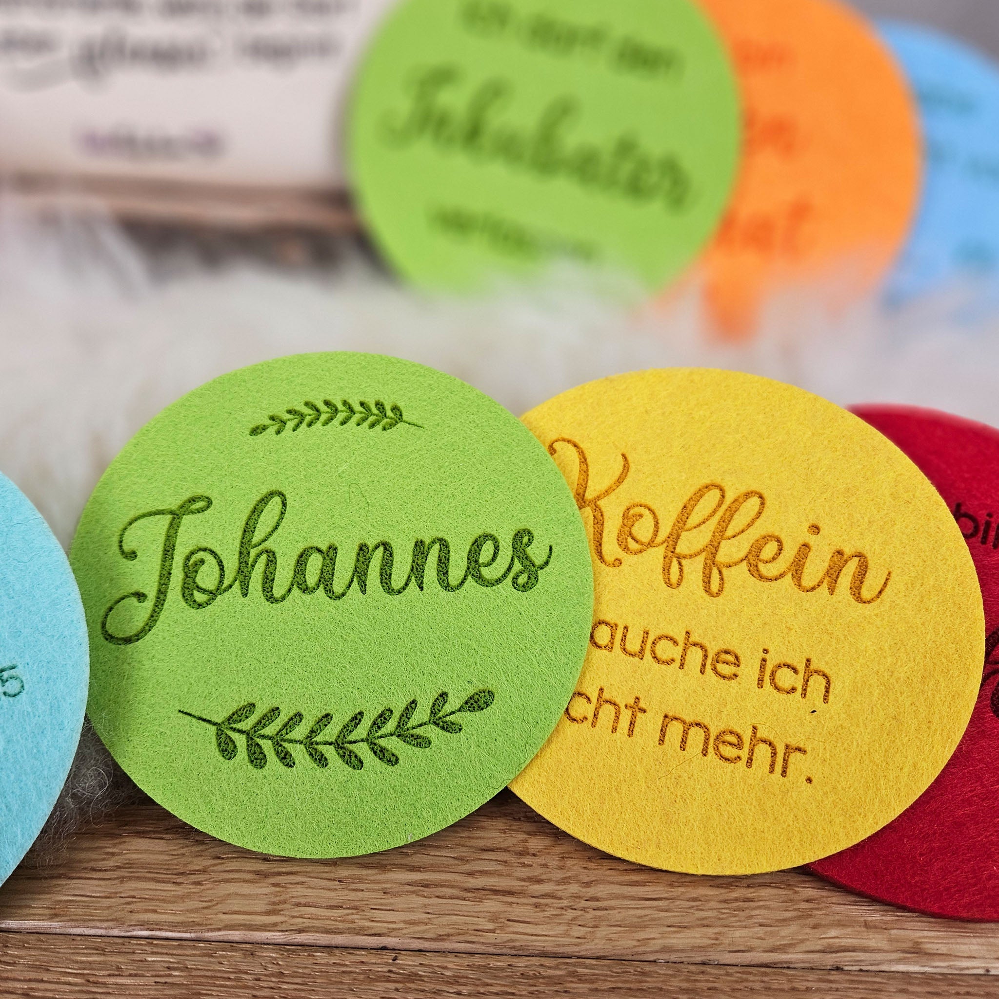 Personalisierte Meilensteine für Frühchen aus Filz