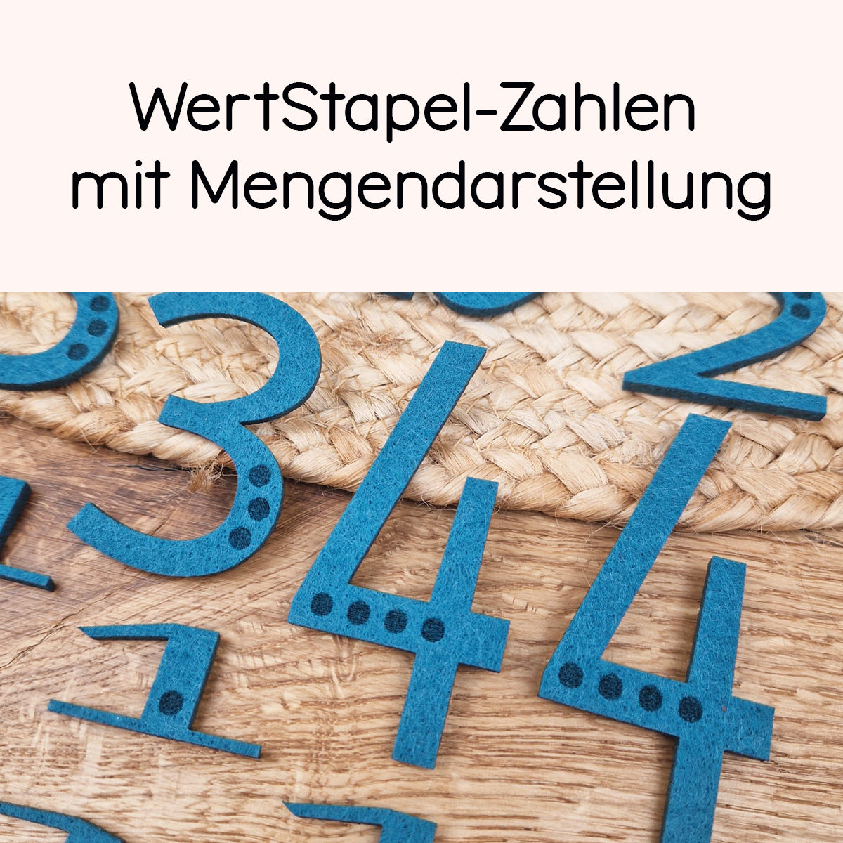 40 WertStapel-Zahlen mit Mengendarstellung, Lernspiel zum Legen, Stapel, Vergleichen und Rechnen, 20 Farben
