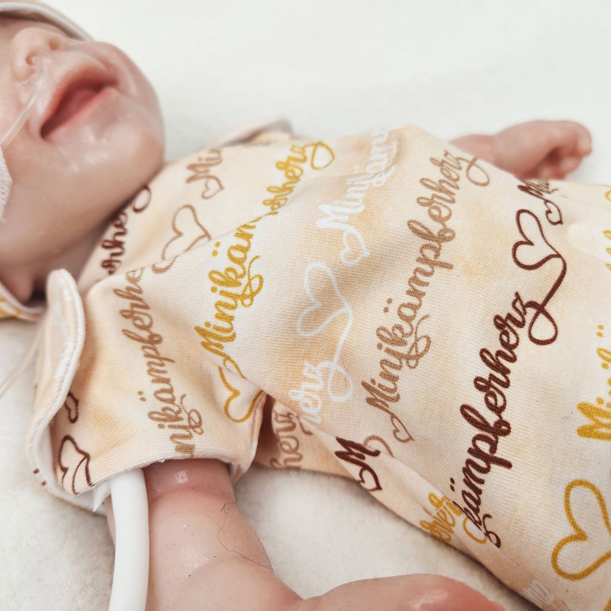 Adaptives Frühchen Shirt/Bodywrap "Minikämpferherz"