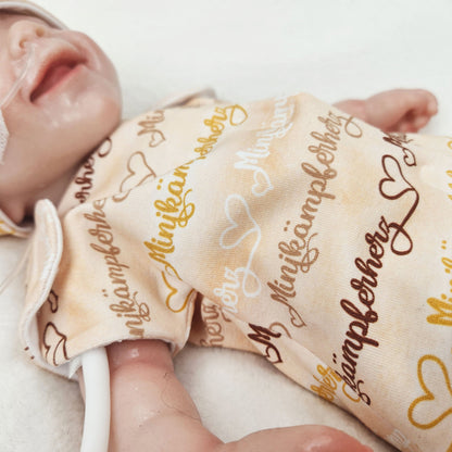 Adaptives Frühchen Shirt/Bodywrap "Minikämpferherz"