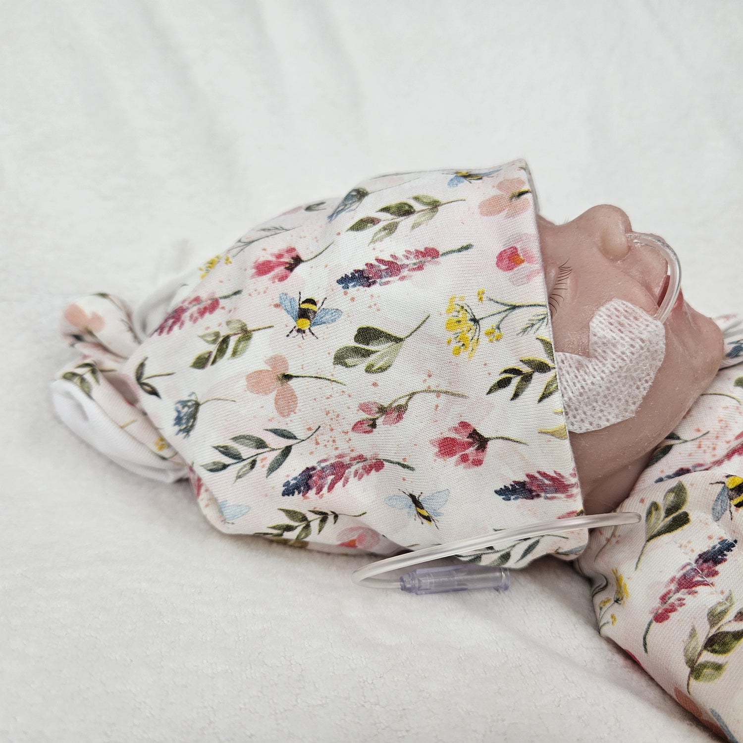 Adaptives Frühchen Shirt/Bodywrap "Blumenwiese"