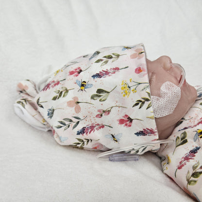 Adaptives Frühchen Shirt/Bodywrap "Blumenwiese"
