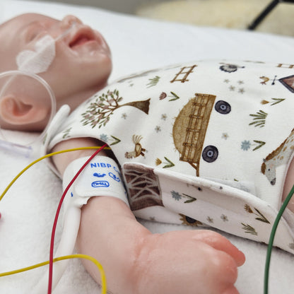 Adaptiver Frühchen Body "Bauernhof"