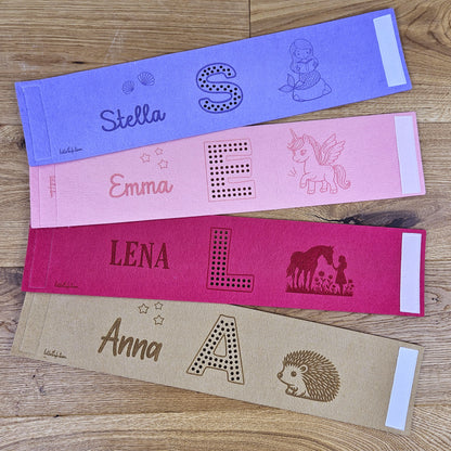 Personalisierte Tonieboxhülle, Schutzhülle für die Toniebox personalisiert, Farbwahl, Motivwahl, Wunschname, Akustiköffnung, Mädchen