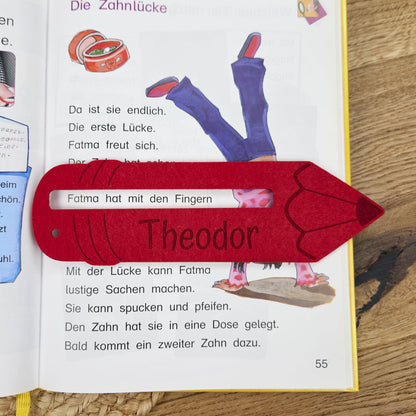 Personalisierte Lesehilfe "Buntstift" für Leseanfänger zum Schulstart, Einschulung, Schultüte, Schulanfang Grundschule