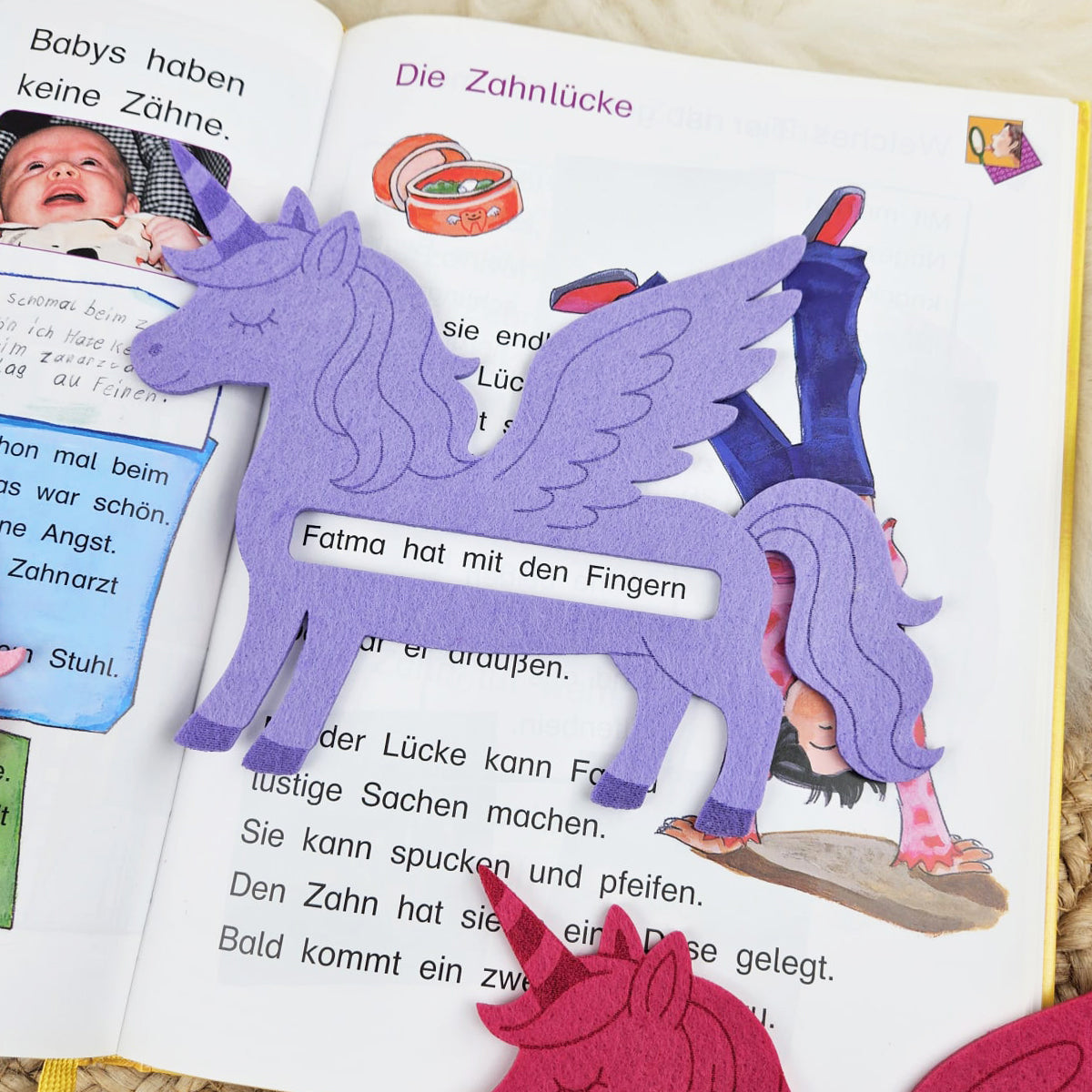 Große Lesehilfe Pegaus, Lesepegasus für Leseanfänger zum Schulstart, Lesepfeil Einschulung, Schultüte, Schulanfang Grundschule