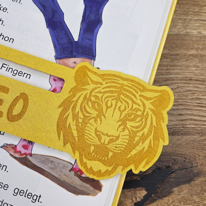 Personalisierte Lesehilfe "Tiger" für Leseanfänger zum Schulstart, Einschulung, Schultüte, Schulanfang Grundschule