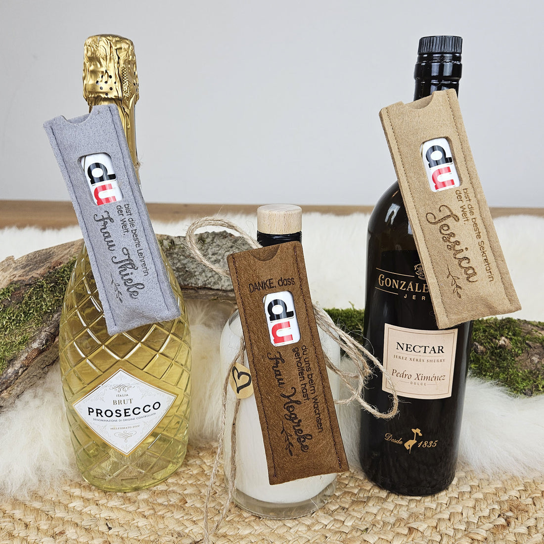 Personalisierte Duplo® Geschenkverpackung, Lehrerin, Erzieherin &amp; Co., Duplohülle, Banderole für Schokoriegel