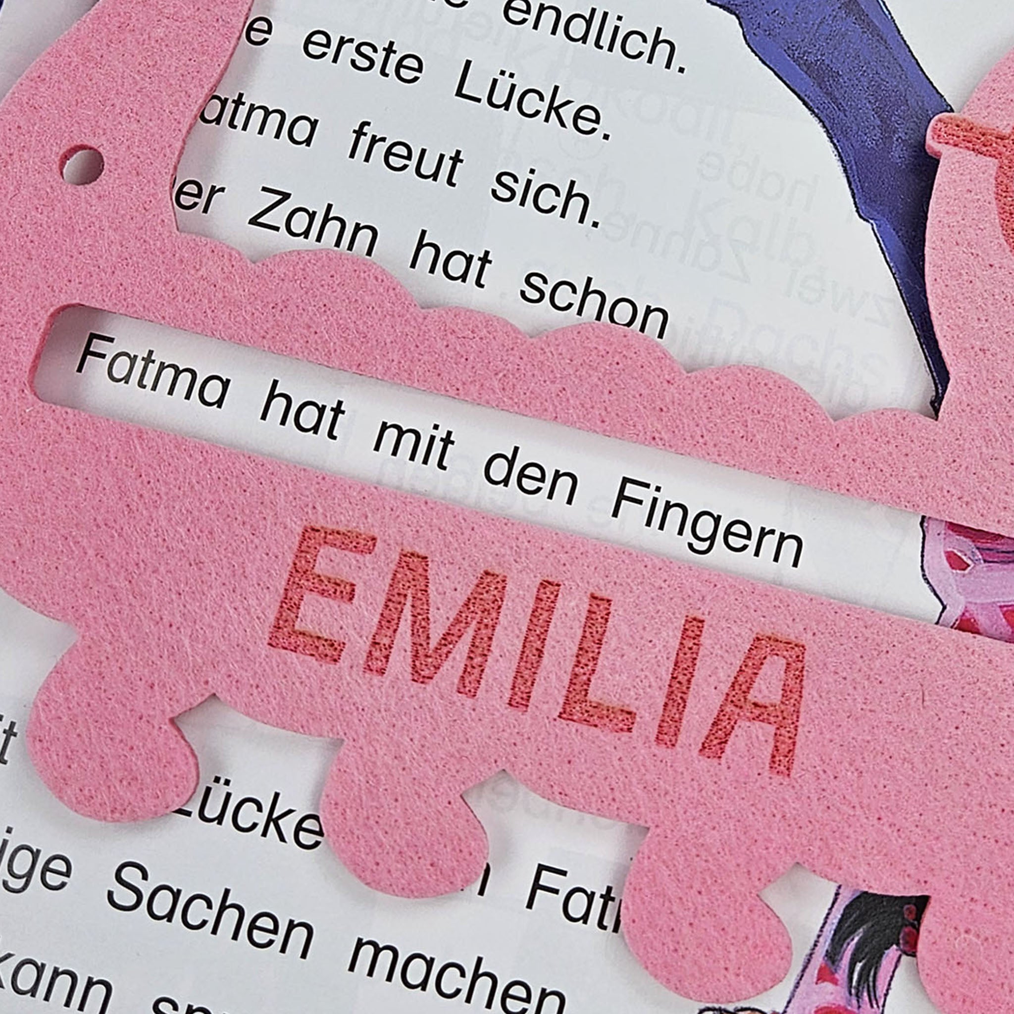 Personalisierte Lesehilfe "Bücherwurm" für Leseanfänger zum Schulstart, Einschulung, Schultüte, Schulanfang Grundschule