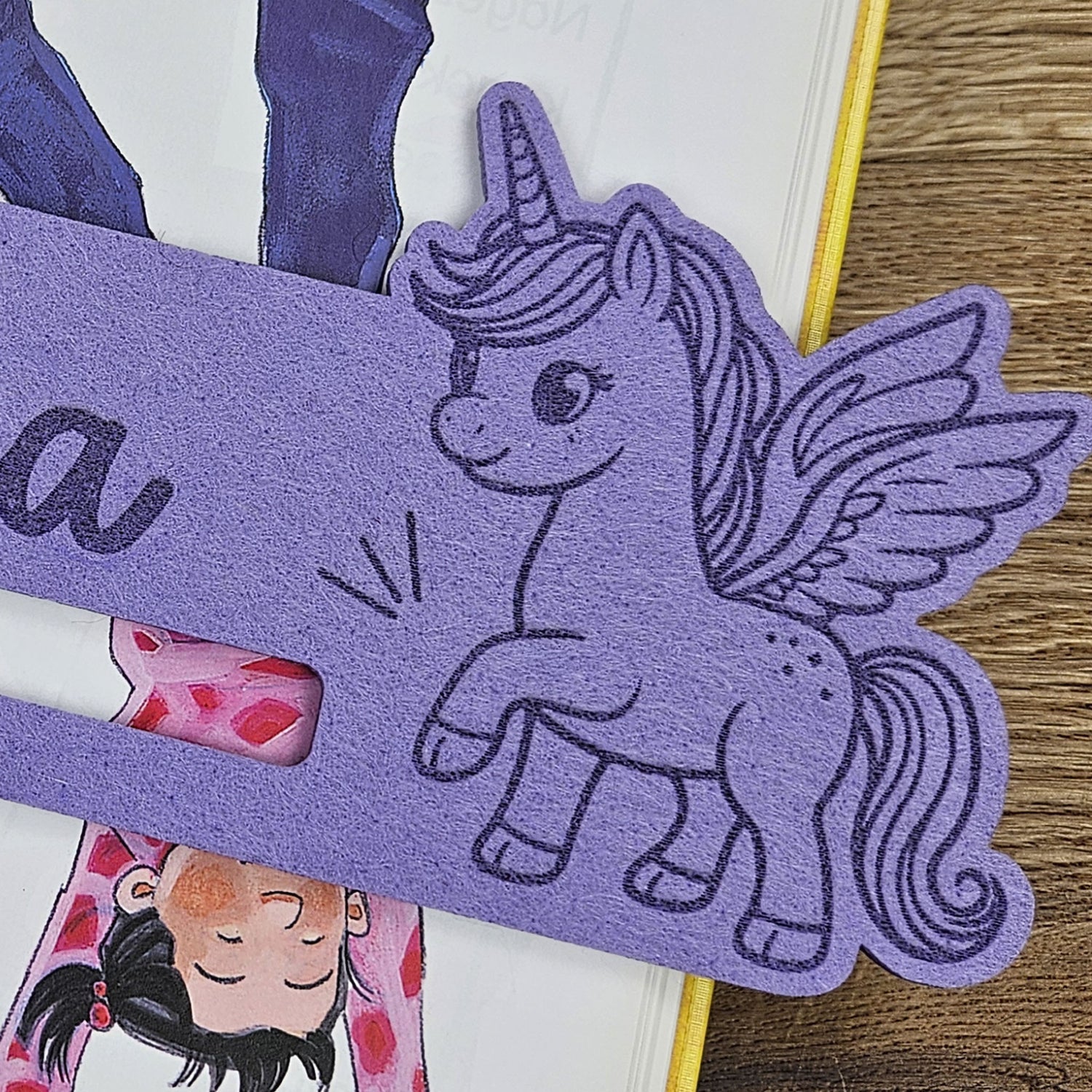 Personalisierte Lesehilfe "Einhorn/Pegasus/Alihorn" für Leseanfänger zum Schulstart, Einschulung, Schultüte, Schulanfang Grundschule