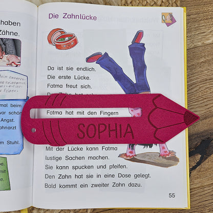 Personalisierte Lesehilfe "Buntstift" für Leseanfänger zum Schulstart, Einschulung, Schultüte, Schulanfang Grundschule