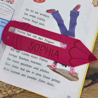 Personalisierte Lesehilfe "Buntstift" für Leseanfänger zum Schulstart, Einschulung, Schultüte, Schulanfang Grundschule