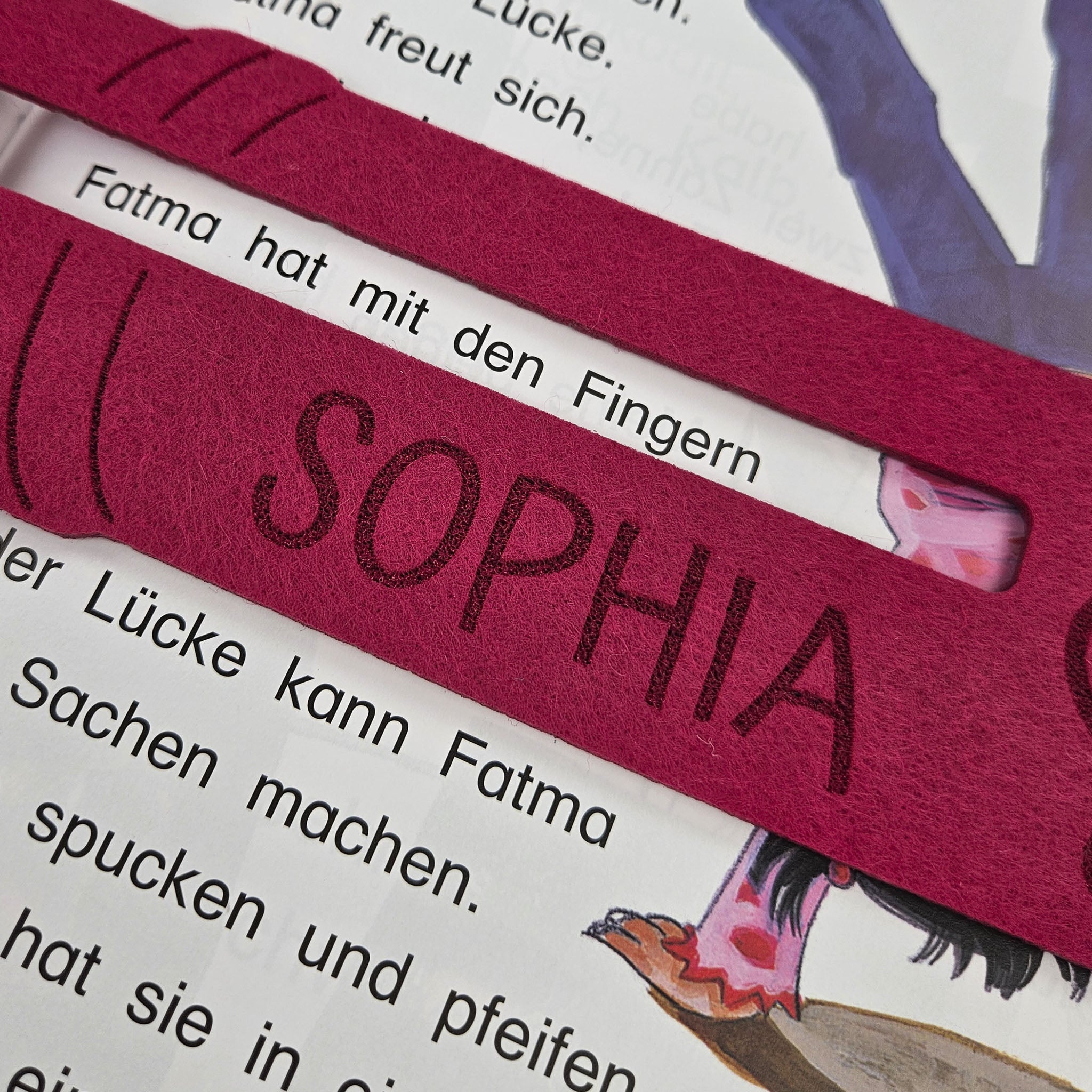 Personalisierte Lesehilfe "Buntstift" für Leseanfänger zum Schulstart, Einschulung, Schultüte, Schulanfang Grundschule