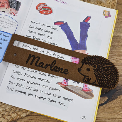 Personalisierte Lesehilfe "Igel" für Leseanfänger zum Schulstart, Einschulung, Schultüte, Schulanfang Grundschule