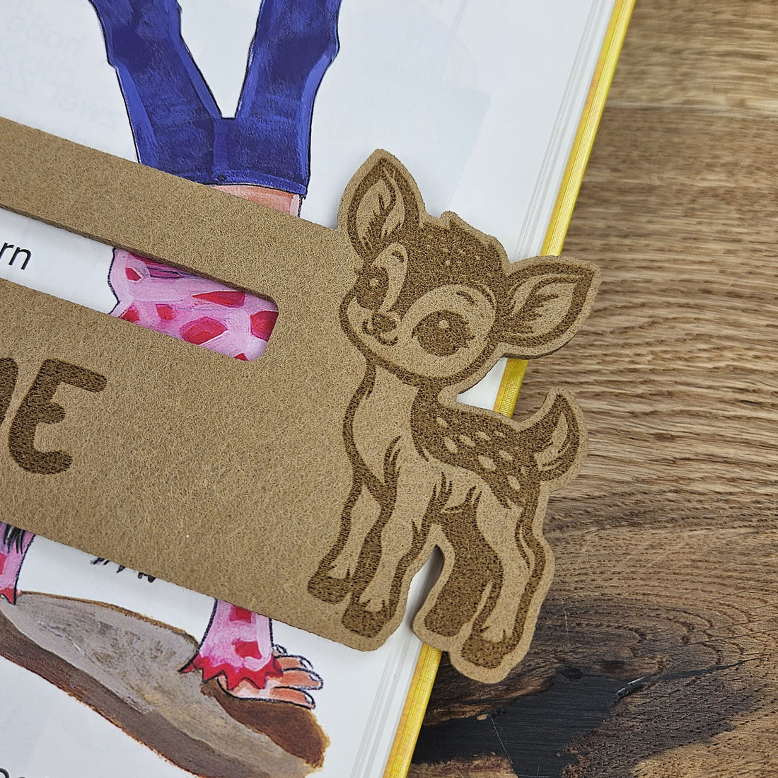 Personalisierte Lesehilfe "Rehkitz" für Leseanfänger zum Schulstart, Einschulung, Schultüte, Schulanfang Grundschule