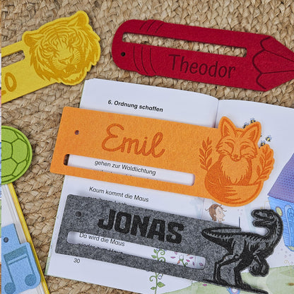 Personalisierte Lesehilfe "Fuchs" für Leseanfänger zum Schulstart, Einschulung, Schultüte, Schulanfang Grundschule