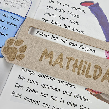 Personalisierte Lesehilfe "Hund" für Leseanfänger zum Schulstart, Einschulung, Schultüte, Schulanfang Grundschule