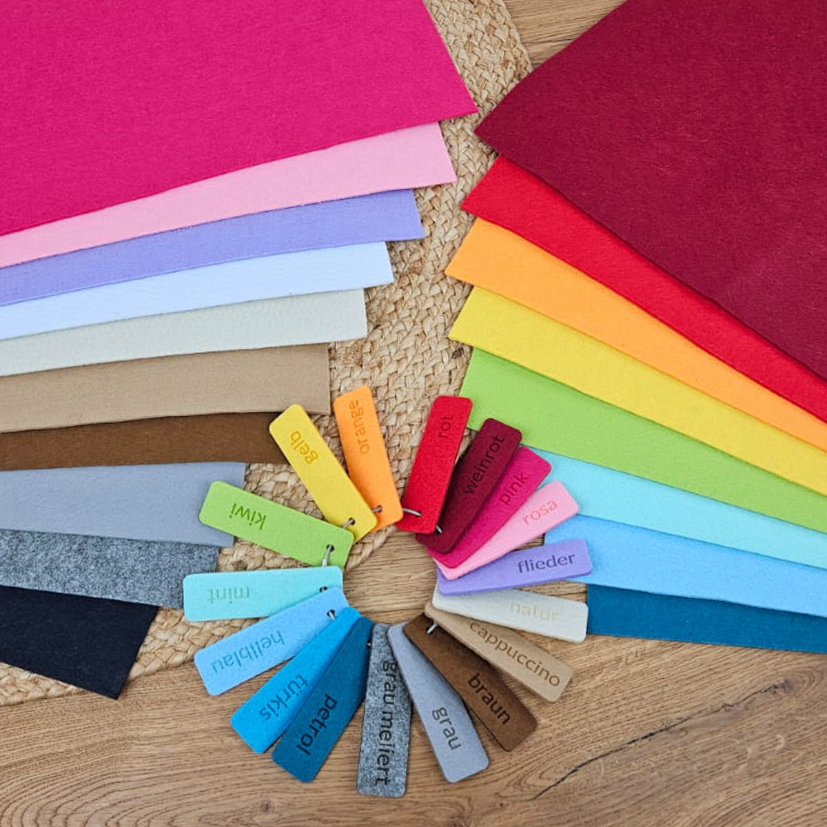 Laserfilz, Filzplatte für Lasergravur und Laserschnitt, ca. 30x60cm, 19 Farben zur Auswahl