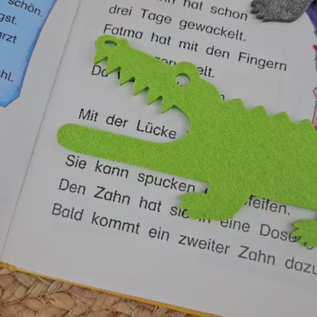 Große Lesehilfe Krokodil, Lesekrokodil für Leseanfänger zum Schulstart, Lesepfeil Einschulung, Schultüte, Schulanfang Grundschule