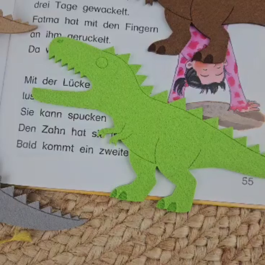 Große Lesehilfe Dinosaurier, Lesedino für Leseanfänger zum Schulstart, Lesepfeil Einschulung, Schultüte, Schulanfang Grundschule