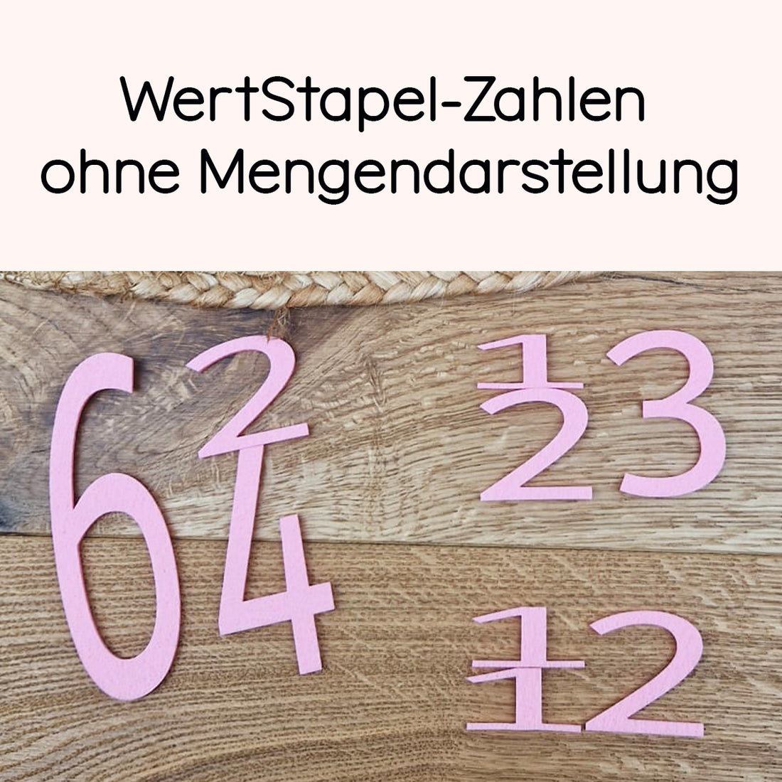 40 WertStapel-Zahlen ohne Mengendarstellung, Lernspiel zum Legen, Stapel, Vergleichen und Rechnen, 20 Farben